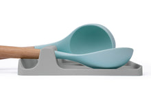 Load image into Gallery viewer, EnviKitchen Silicone Spoon Rest - Cooking Utensil Holder with Drip Pad Walls - Multiple Spoon Rest with Wider Slots for Bigger Utensils, Tongs - BPA-Free Spatula Rest for Stove, Kitchen, Countertop - Ultimate Gray