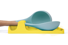 Load image into Gallery viewer, EnviKitchen Silicone Spoon Rest - Cooking Utensil Holder with Drip Pad Walls - Multiple Spoon Rest with Wider Slots for Bigger Utensils, Tongs - BPA-Free Spatula Rest for Stove, Kitchen, Countertop - Luminous Yellow