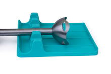 Load image into Gallery viewer, EnviKitchen Silicone Spoon Rest - Cooking Utensil Holder with Drip Pad Walls - Multiple Spoon Rest with Wider Slots for Bigger Utensils, Tongs - BPA-Free Spatula Rest for Stove, Kitchen, Countertop - Tranquil Turquoise
