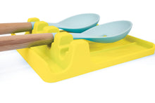 Load image into Gallery viewer, EnviKitchen Silicone Spoon Rest - Cooking Utensil Holder with Drip Pad Walls - Multiple Spoon Rest with Wider Slots for Bigger Utensils, Tongs - BPA-Free Spatula Rest for Stove, Kitchen, Countertop - Luminous Yellow