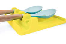 Load image into Gallery viewer, EnviKitchen Silicone Spoon Rest - Cooking Utensil Holder with Drip Pad Walls - Multiple Spoon Rest with Wider Slots for Bigger Utensils, Tongs - BPA-Free Spatula Rest for Stove, Kitchen, Countertop - Luminous Yellow
